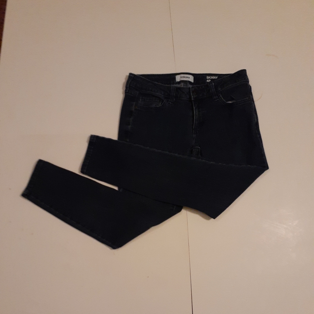 Sonoma dark wash skinny cropped jeans